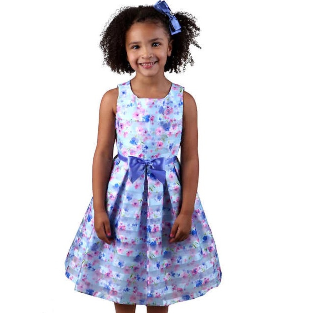 Jona Michelle - Girls’ Blue and Pink Formal Dress